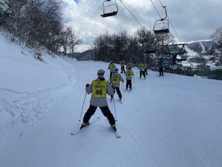 １年スキー移動教室（２日目）スキー講習終了