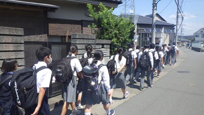 ８月２９日（金）集団下校訓練